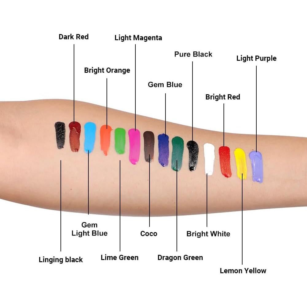 Juego de Tinta para Tatuajes STIGMA 14 Colores 15 ml