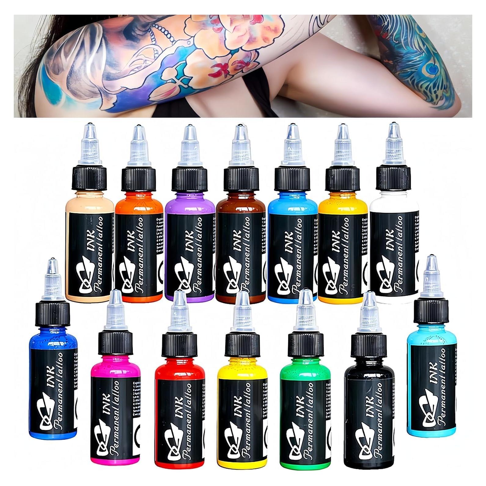 Set de Tinta de Tatuaje 14 Colores BAODELI 30ml cada uno
