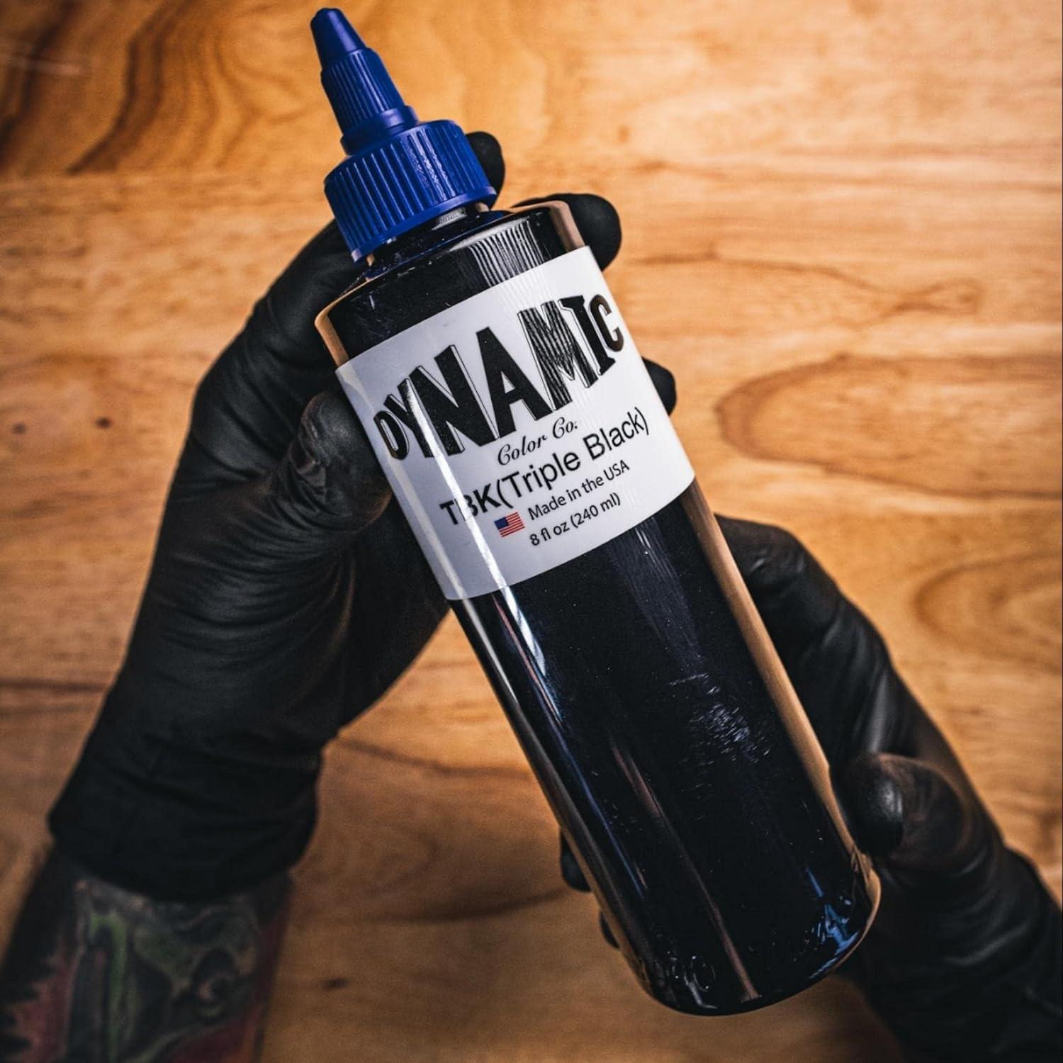 Tinta de Tatuaje Triple Negra Dynamic Color Co 240 ml
