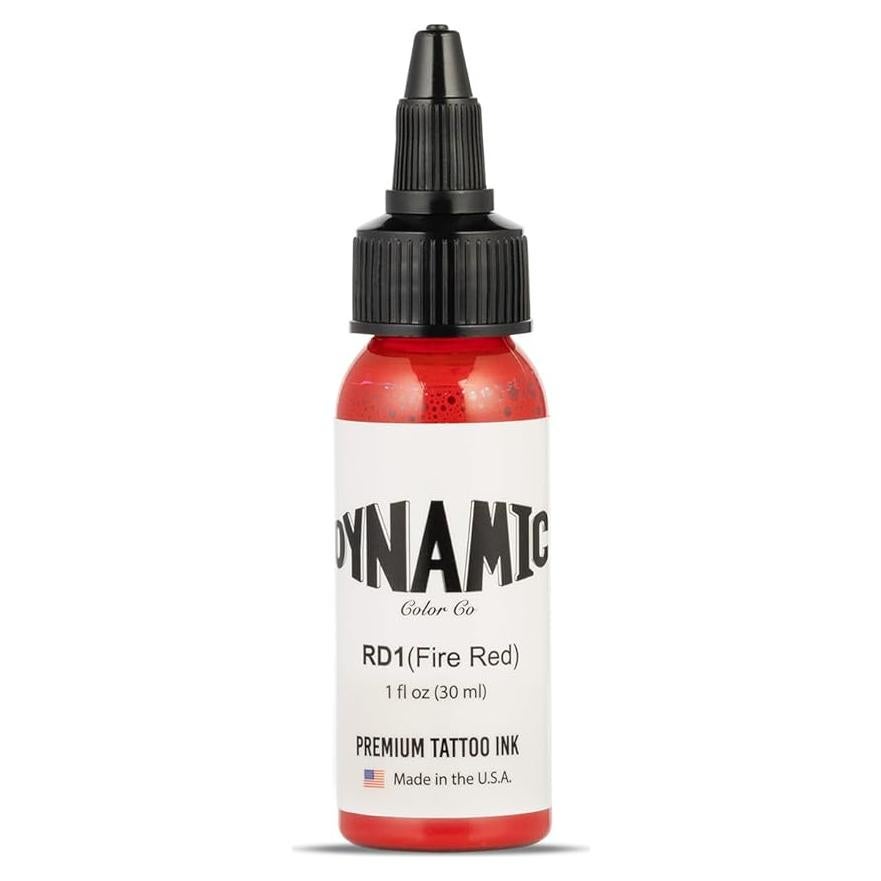 Tinta para Tatuajes Dynamic Color Co Rojo Fuego 30ml Vegana