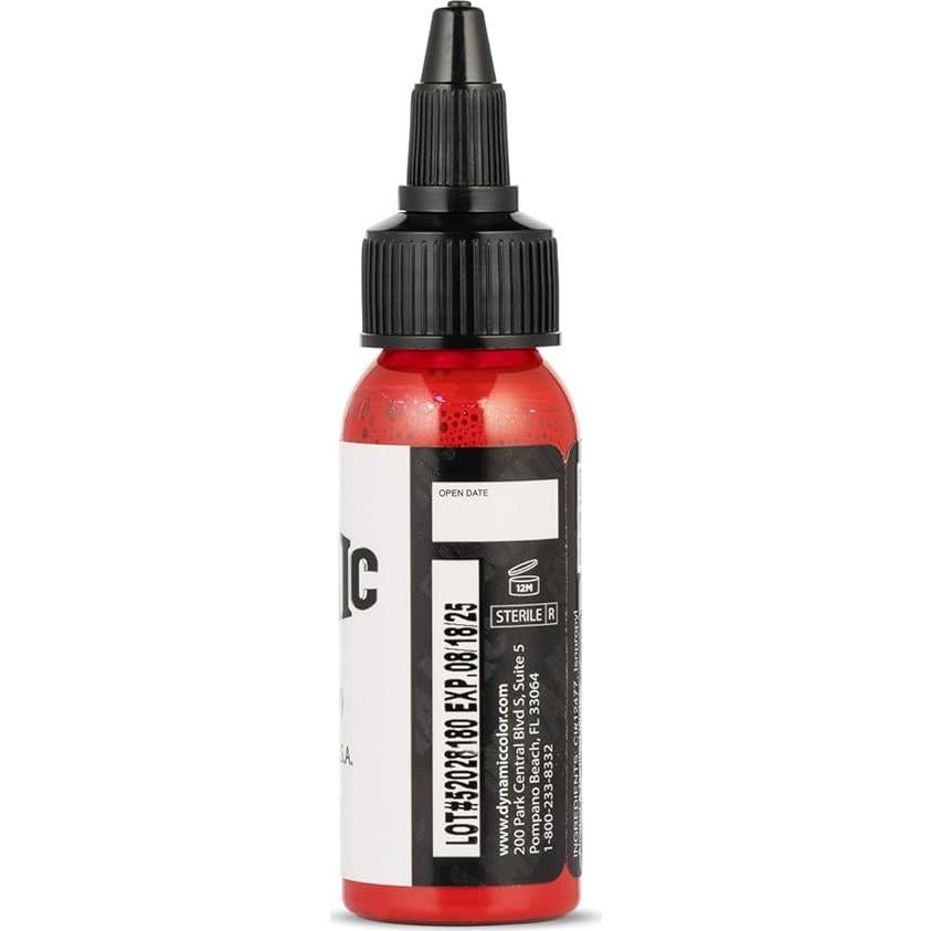 Tinta para Tatuajes Dynamic Color Co Rojo Fuego 30ml Vegana