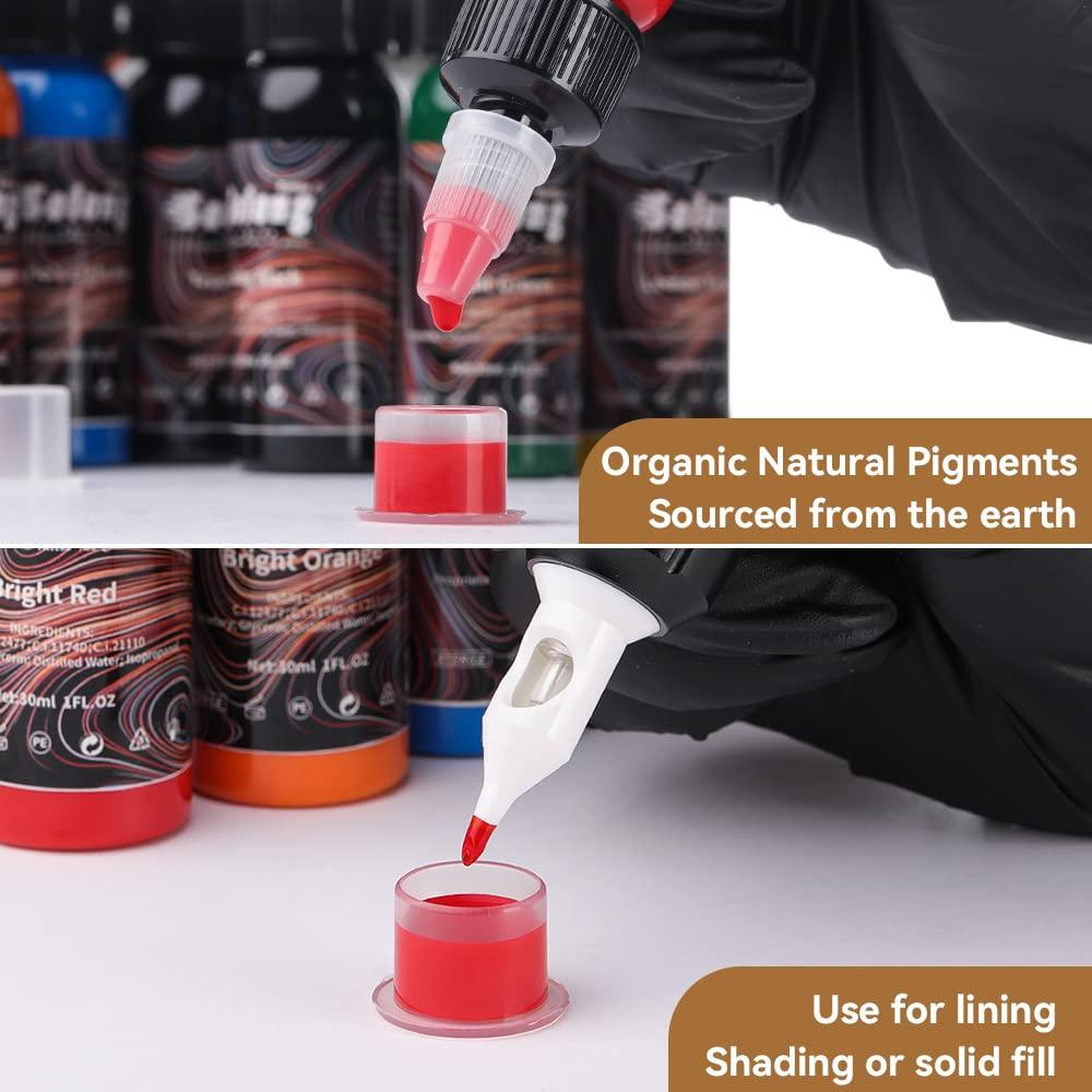 Kit de Tinta para Tatuajes Solong 16 Colores 30ml Profesional