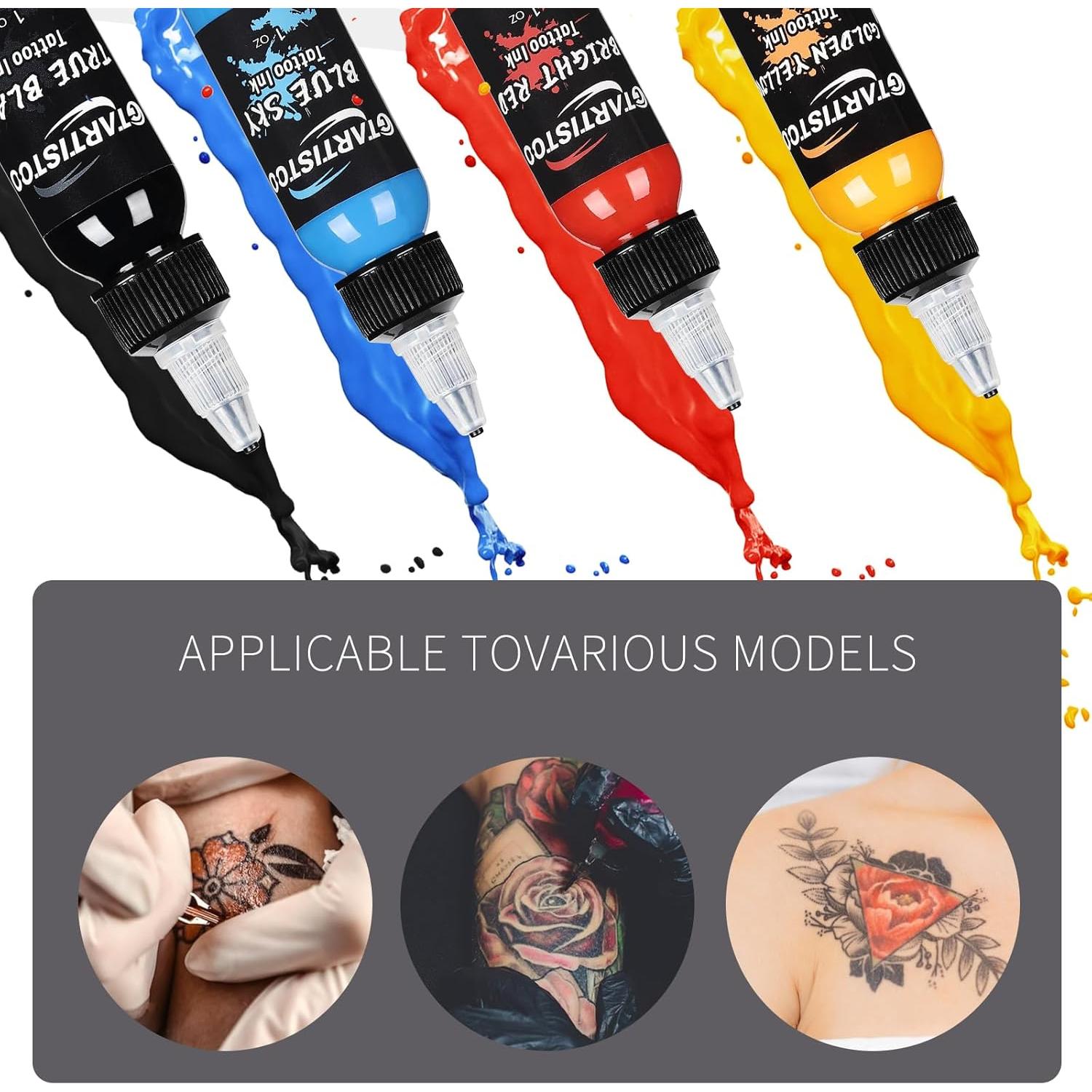Juego de Tinta para Tatuajes Profesional GTARTISTOO 14 Colores 30ml