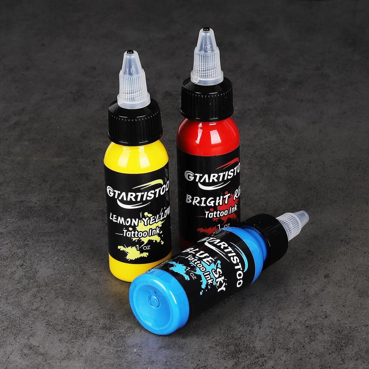 Juego de Tinta para Tatuajes Profesional GTARTISTOO 14 Colores 30ml