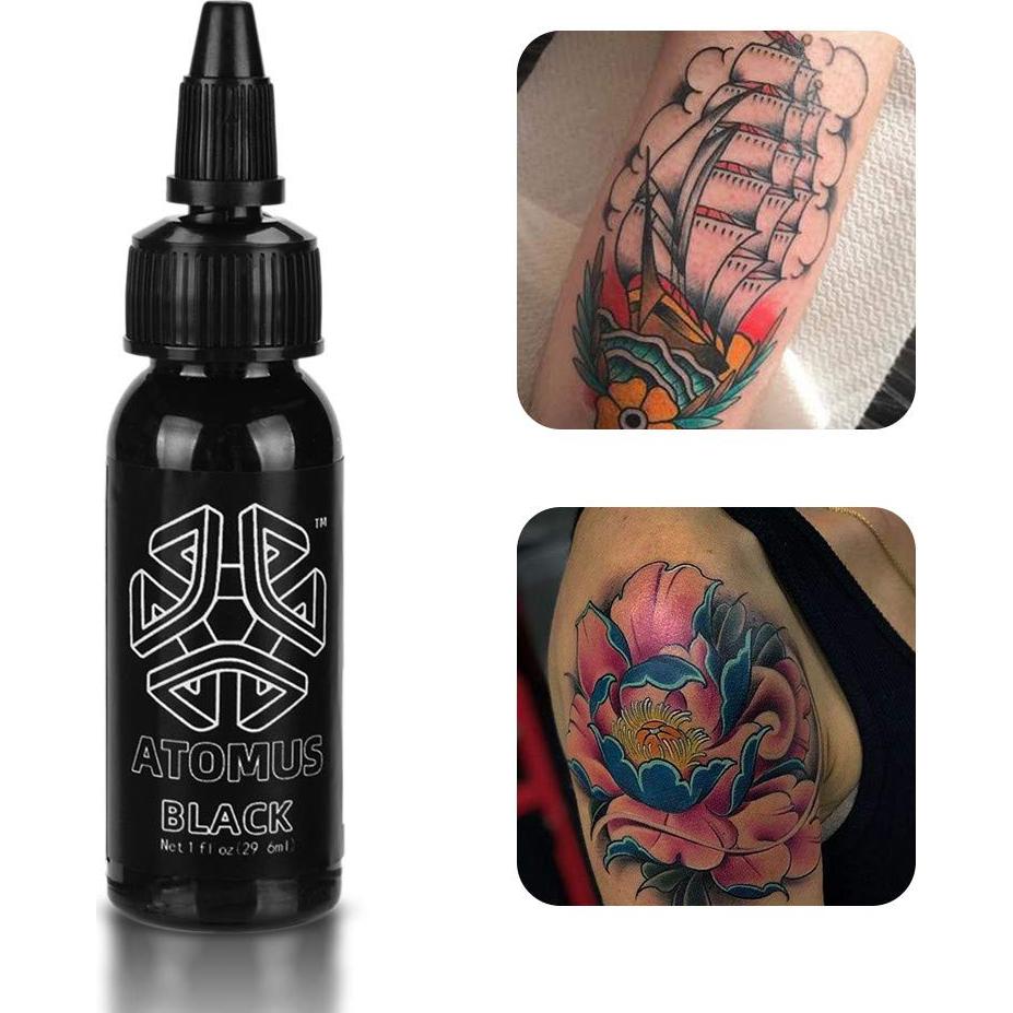 Tinta para Tatuajes JimKing 30ml Pigmento Negro Natural