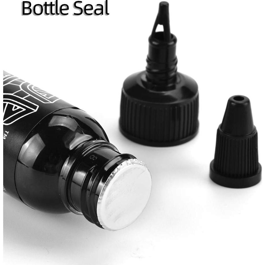 Tinta para Tatuajes JimKing 30ml Pigmento Negro Natural