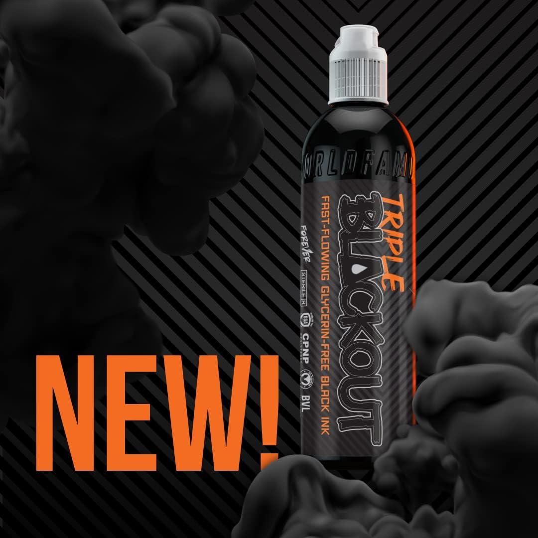 Tinta de Tatuaje Profesional World Famous Triple Blackout 29.57 ml