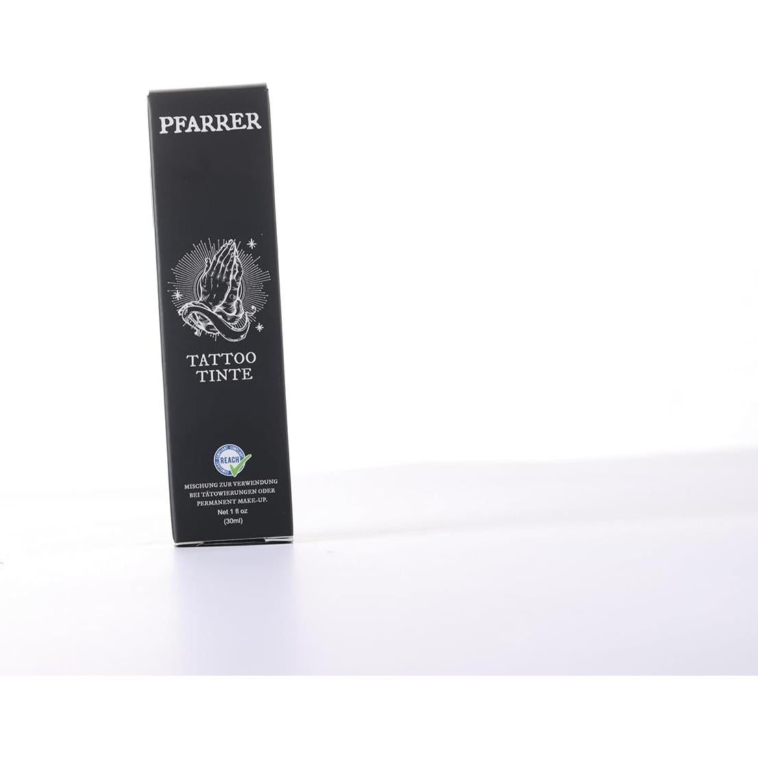 Tinta para Tatuajes PFARRER Negra 30ml Vegana Alta Calidad