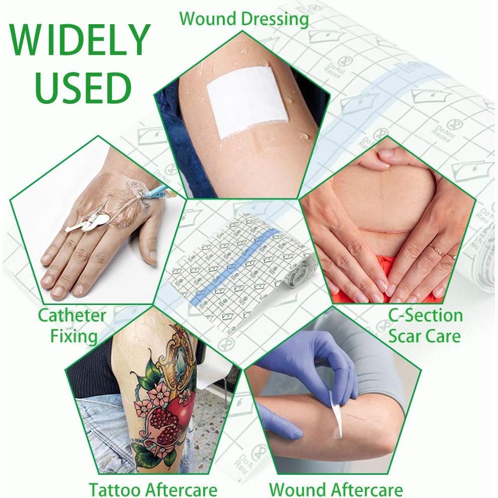 Rollo Vendaje Tatuajes Flatoedu 15.24cm x 1.83m Impermeable