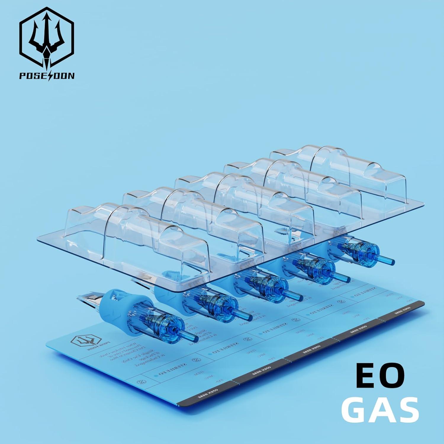 Agujas de Cartucho de Tatuaje Poseidon 50 Pcs Mixtas Estándar