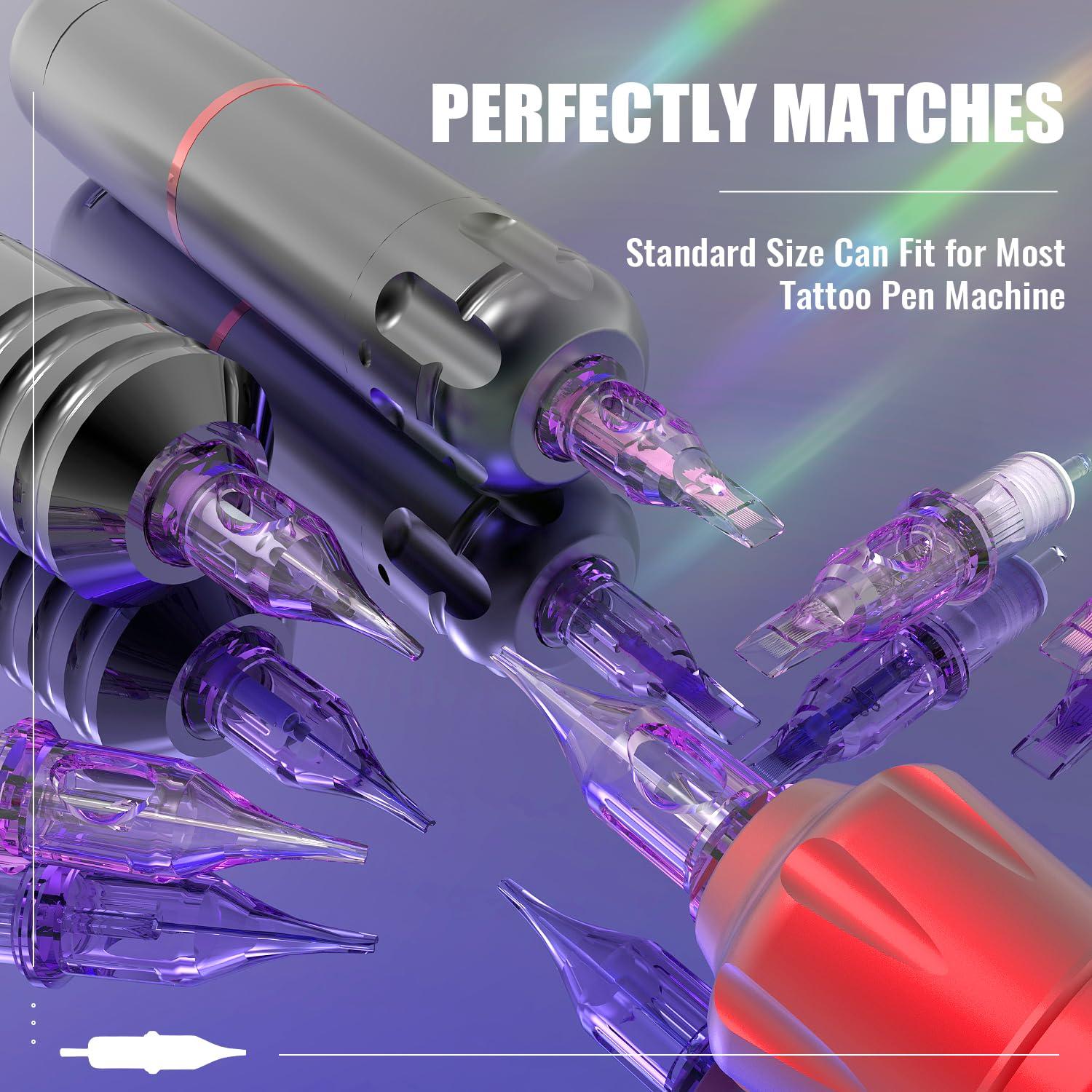 Agujas de Cartucho para Tatuaje OFEYLE 50PCS Mixtas Liner y Shader