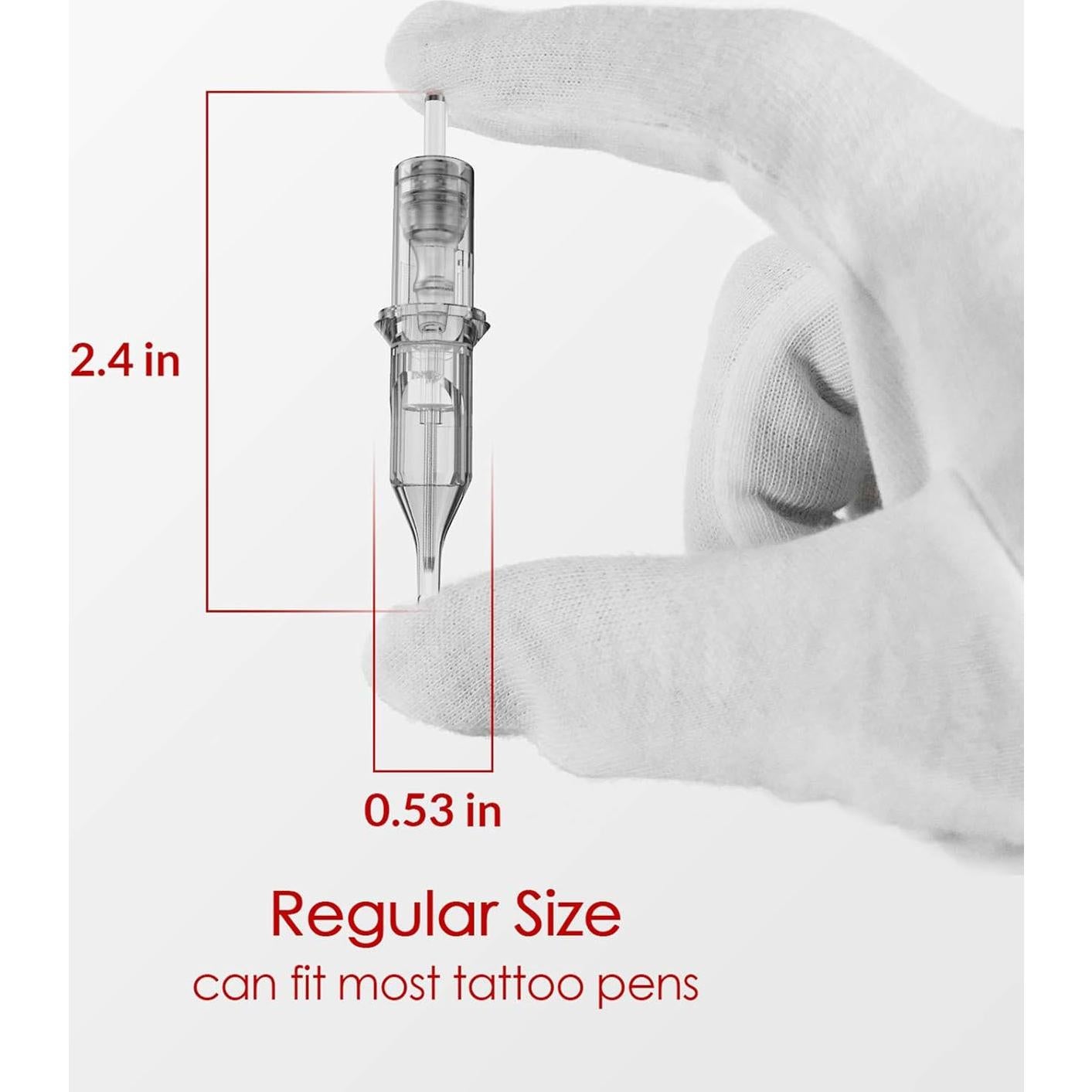 Agujas de Cartucho de Tatuaje Wormhole 50pcs Mezcladas 3RL-11RL