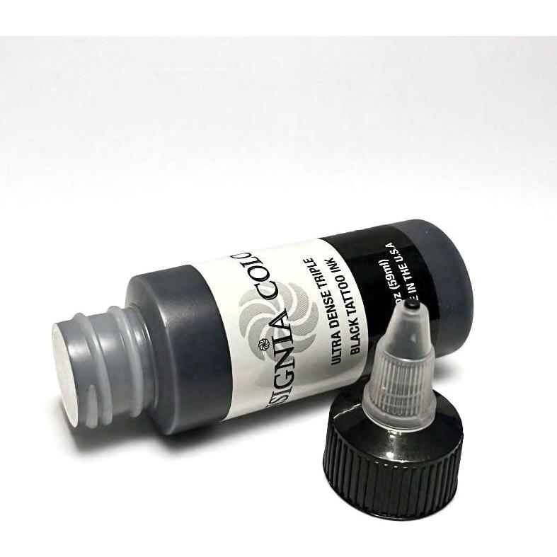 Tinta de Tatuaje Negra Insignia Color 2oz Ultra Densa Orgánica