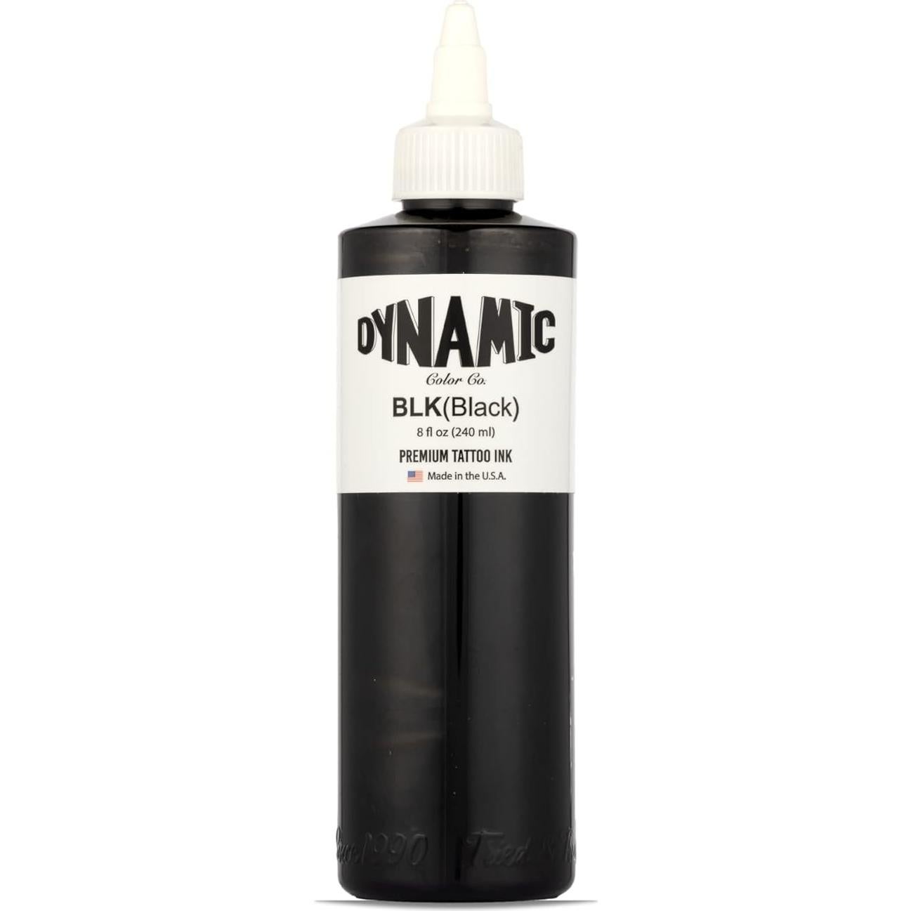 Tinta de Tatuaje Negra y Jabón Verde Suave Dynamic 236ml