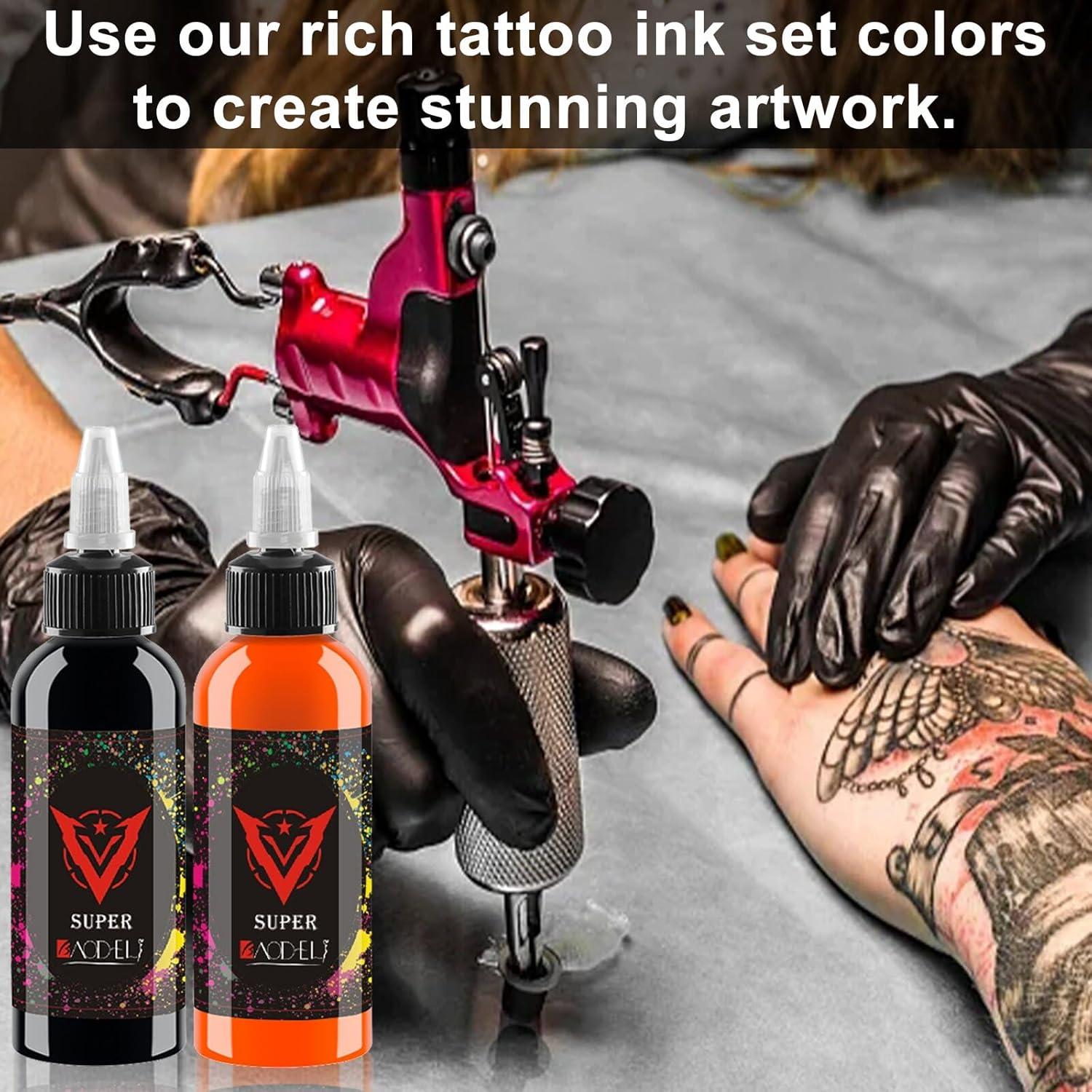 Kit de Tinta de Tatuaje BAODELI 14 Colores 30ml UV