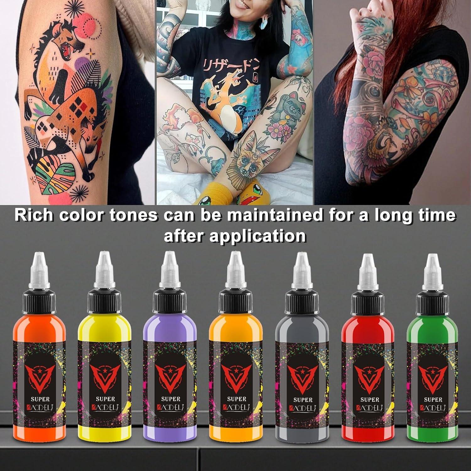 Kit de Tinta de Tatuaje BAODELI 14 Colores 30ml UV
