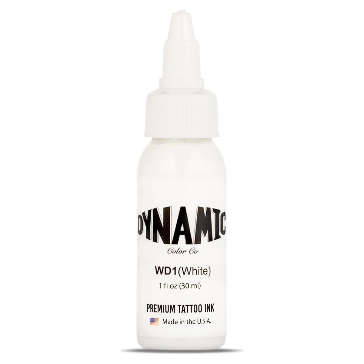 Tinta de Tatuaje Blanca Dynamic Color Co 29.57 ml Esterilizada