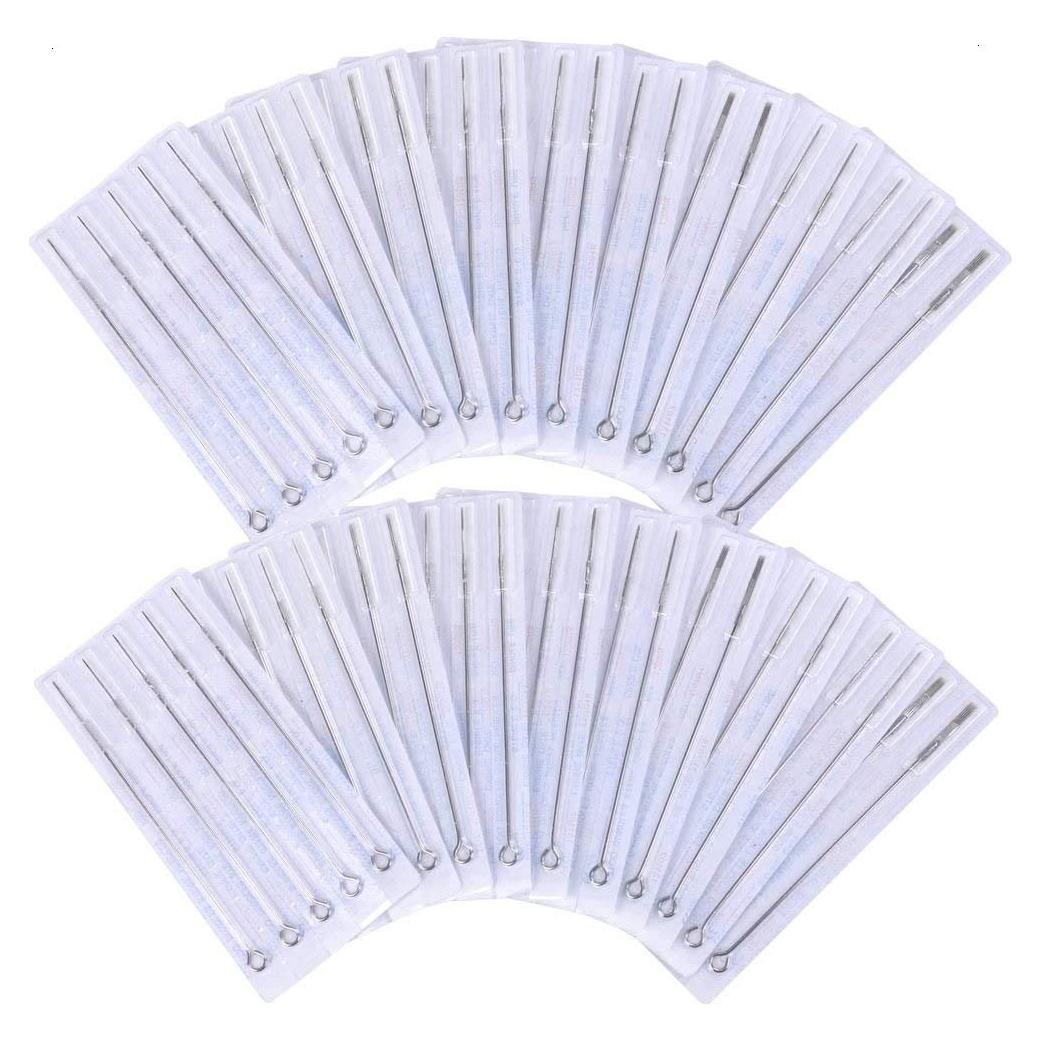 Agujas de Tatuaje Tatuaje de Cara Pirata 100 Piezas Mezcladas