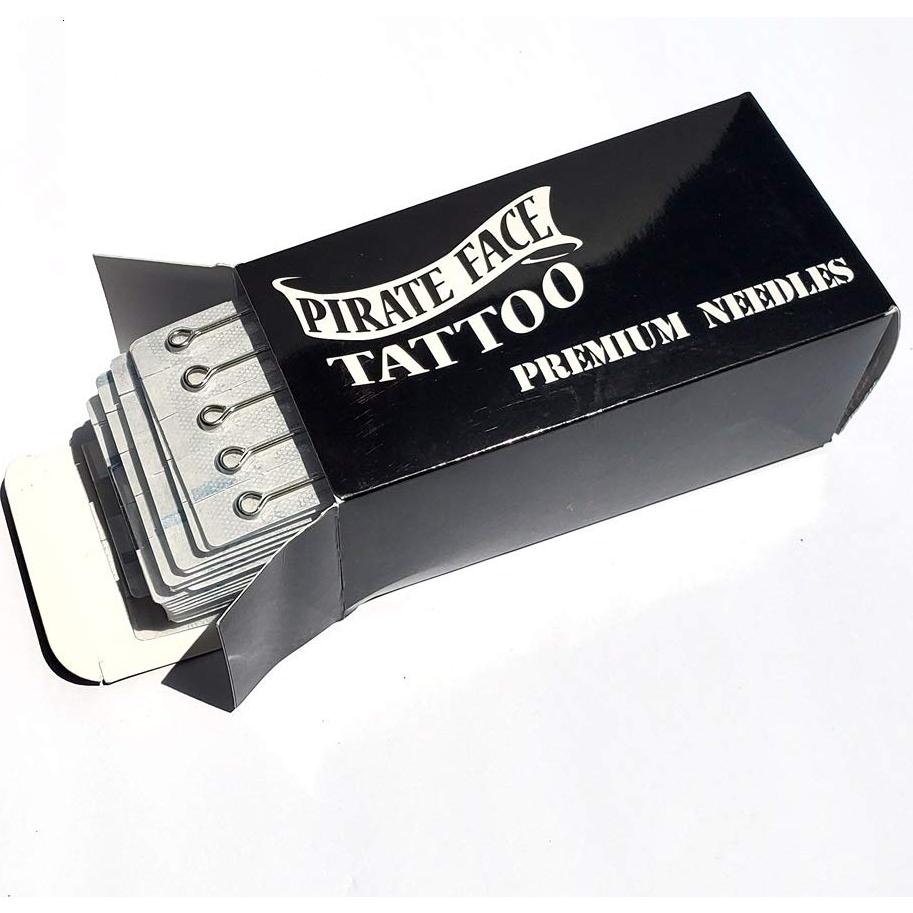 Agujas de Tatuaje Tatuaje de Cara Pirata 100 Piezas Mezcladas