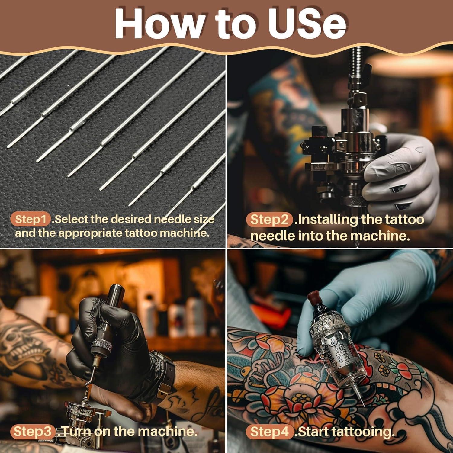 Agujas de Tatuaje Desechables LX - 50 Piezas Mixtas 3RL-9RL