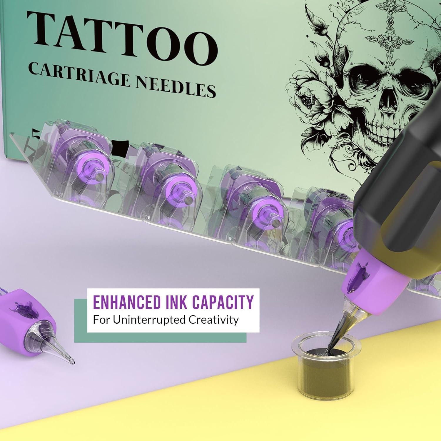 Agujas de Tatuaje Wormhole 50pcs Cartucho Mixto #12 Liner