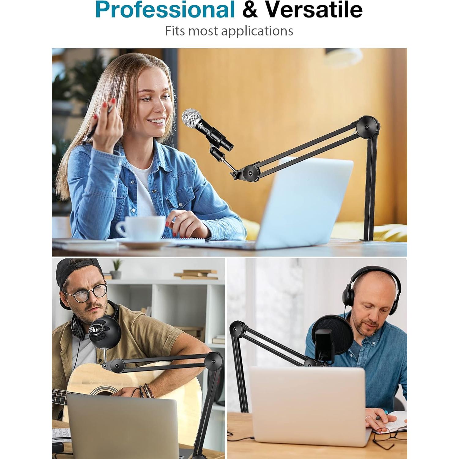 Soporte de Micrófono InnoGear Mediano con Brazo Ajustable