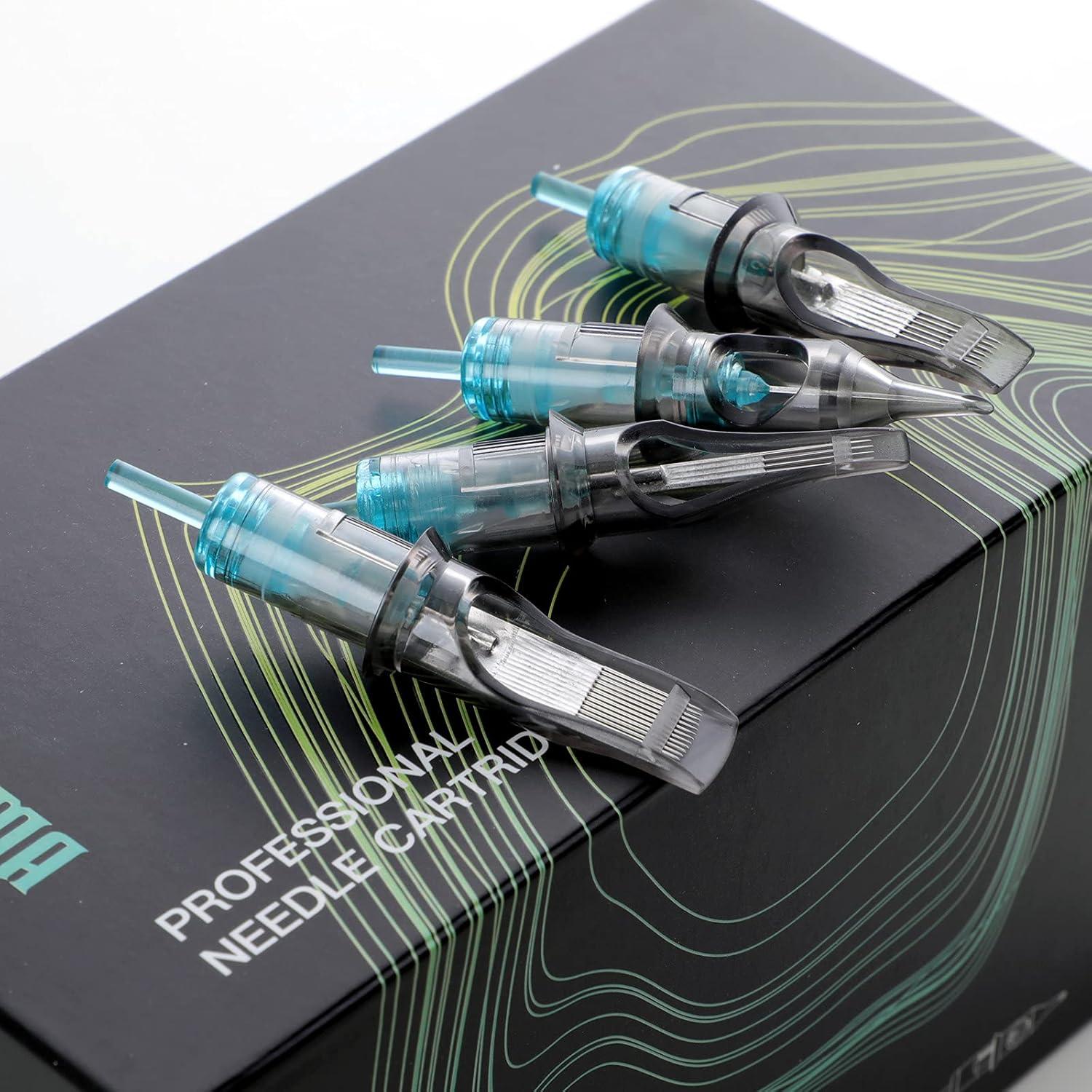 Agujas de Tatuaje Cartucho STIGMA 50pcs Acuamarina 0.35mm