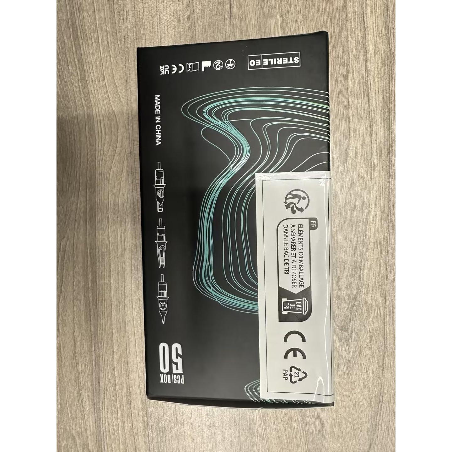 Agujas de Tatuaje Cartucho STIGMA 50pcs Acuamarina 0.35mm