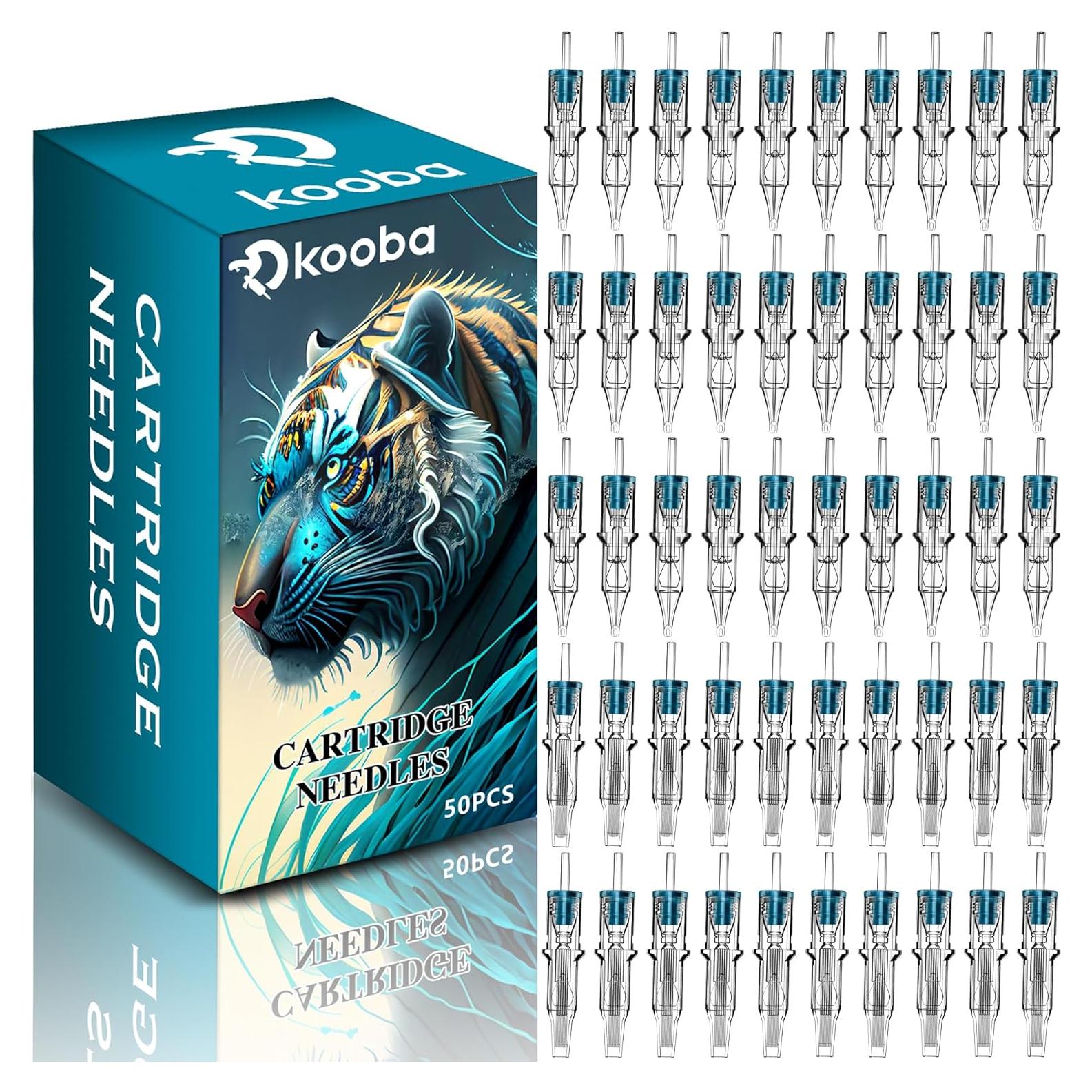 50 Agujas de Cartucho KOOBA #10 Mixtas para Tatuaje