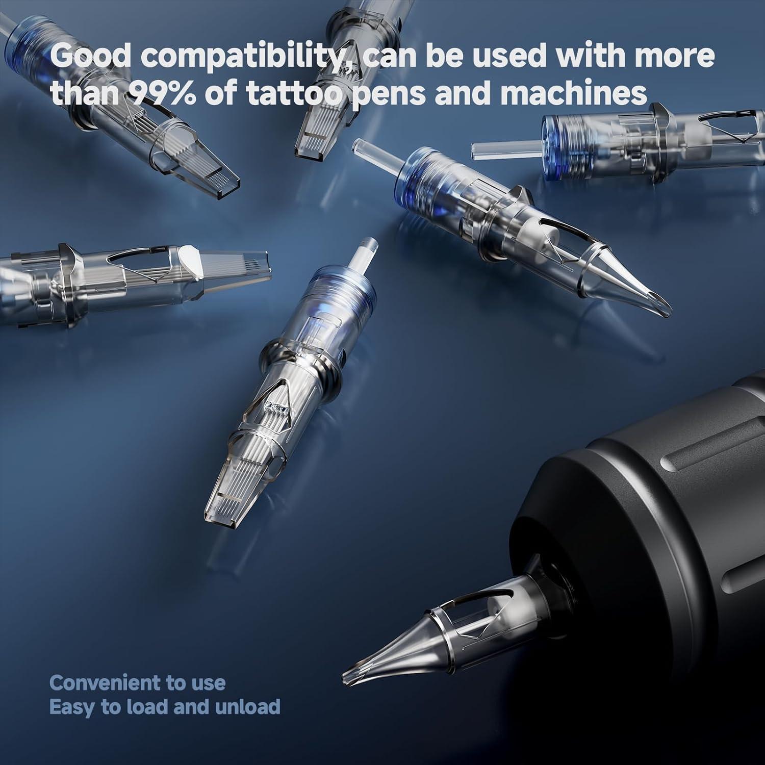 50 Agujas de Cartucho KOOBA #10 Mixtas para Tatuaje