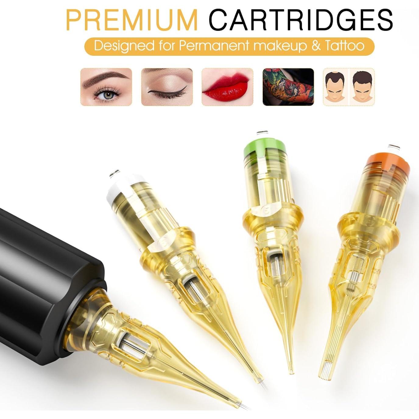 Agujas de Tatuaje BIOMASER 1RL Cartucho 20 Piezas Premium