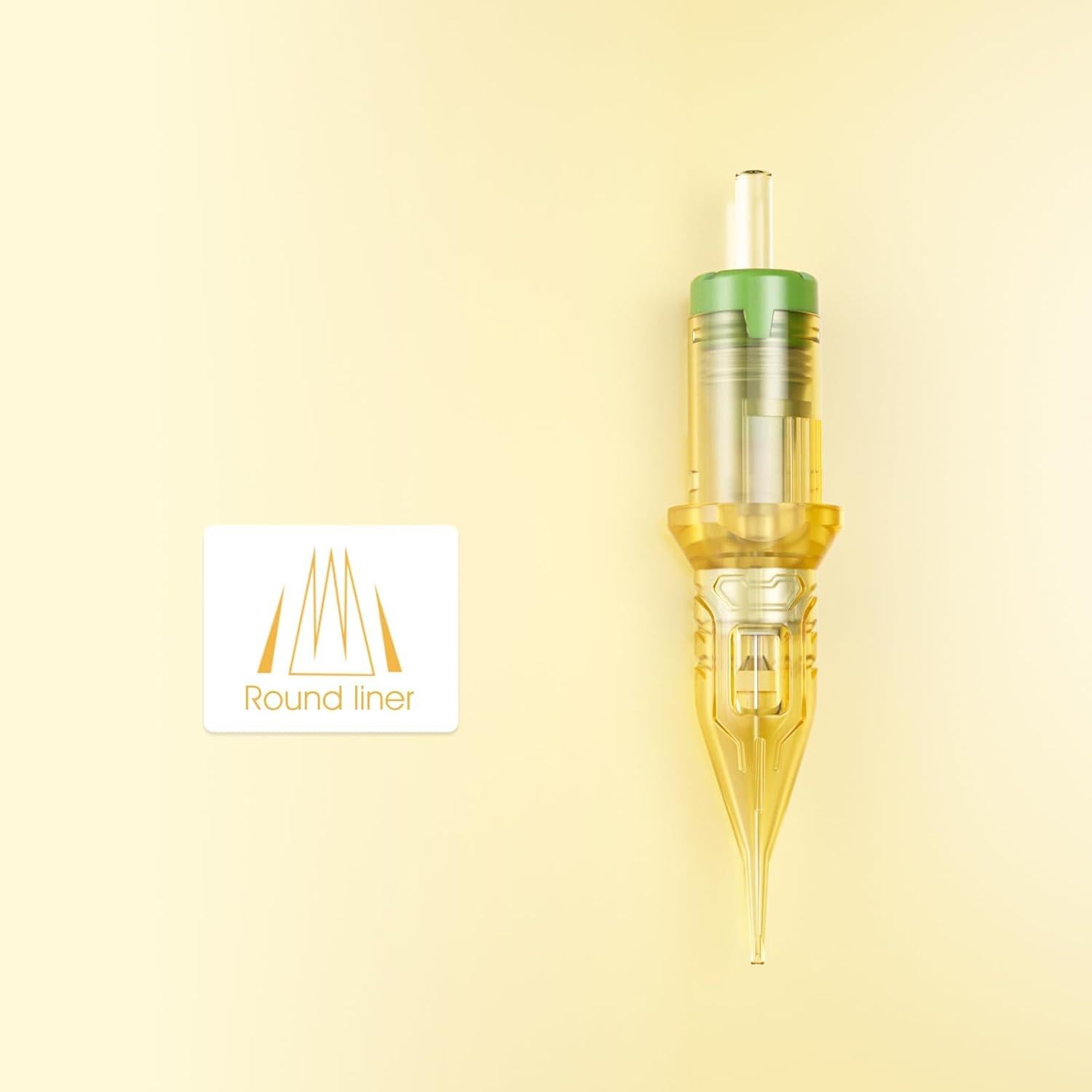 Agujas de Tatuaje BIOMASER 1RL Cartucho 20 Piezas Premium