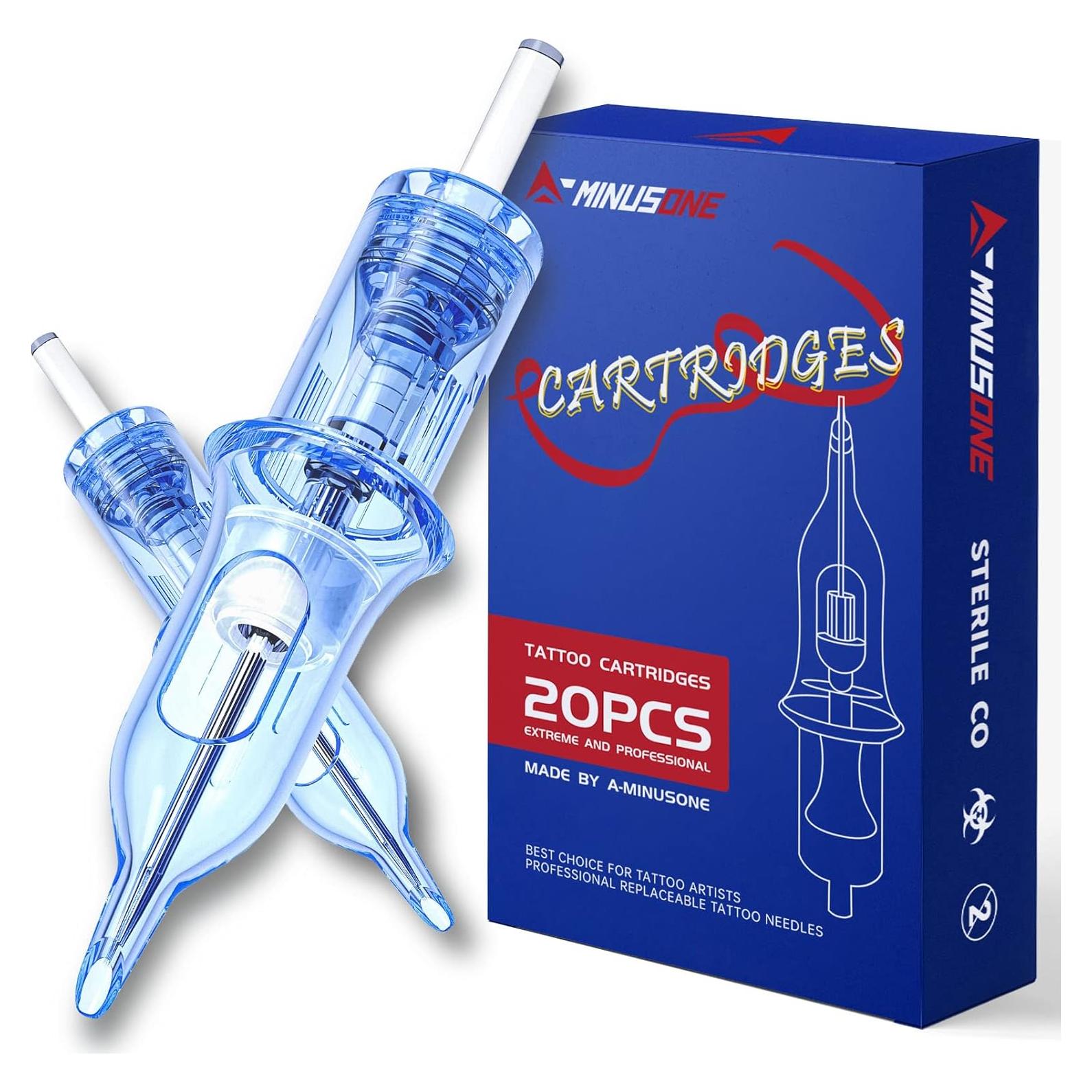 20 Agujas de Tatuaje A-minusone Cartucho Estándar #12