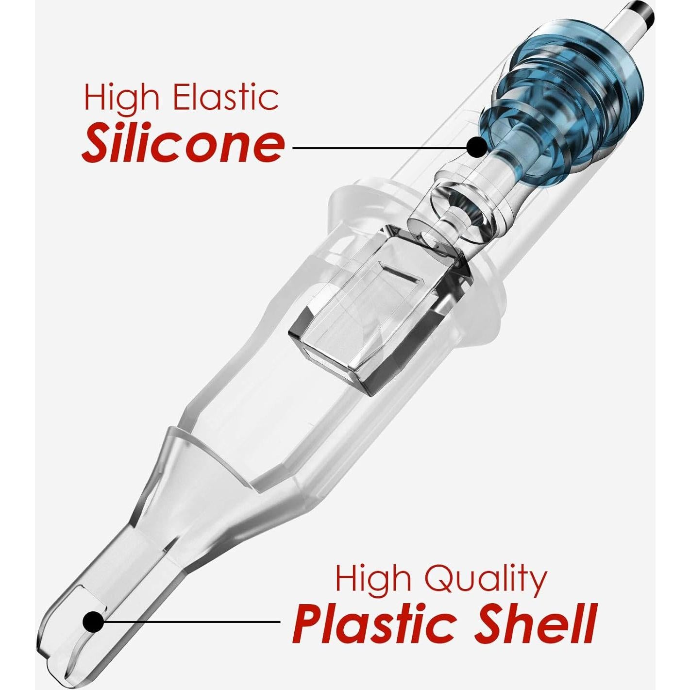 Agujas de Cartucho para Tatuaje Wormhole 20pcs 3RL 5RL 5RM 7RM