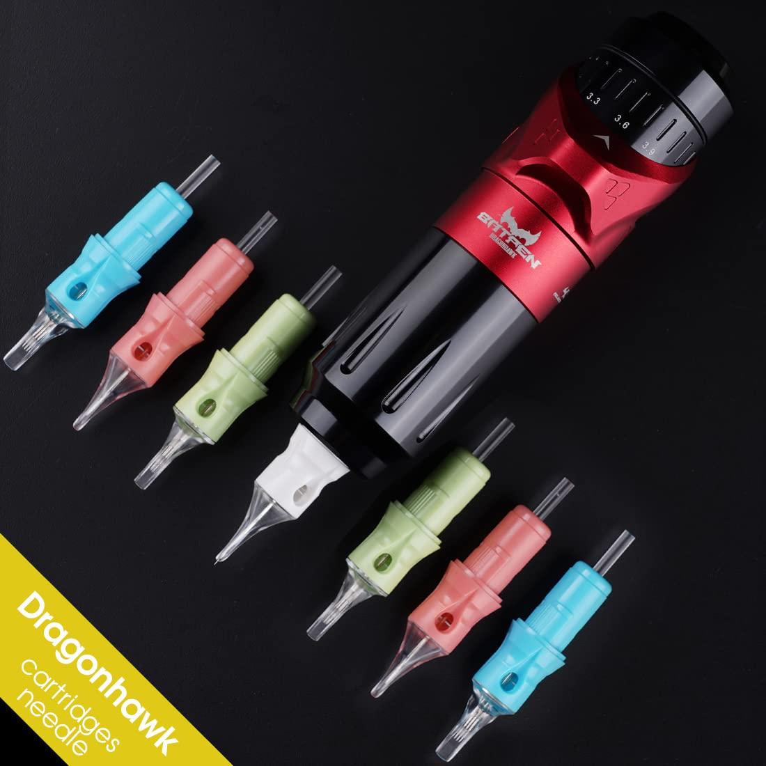 Agujas de Cartucho Dragonhawk 50 Piezas Mixtas para Tatuaje