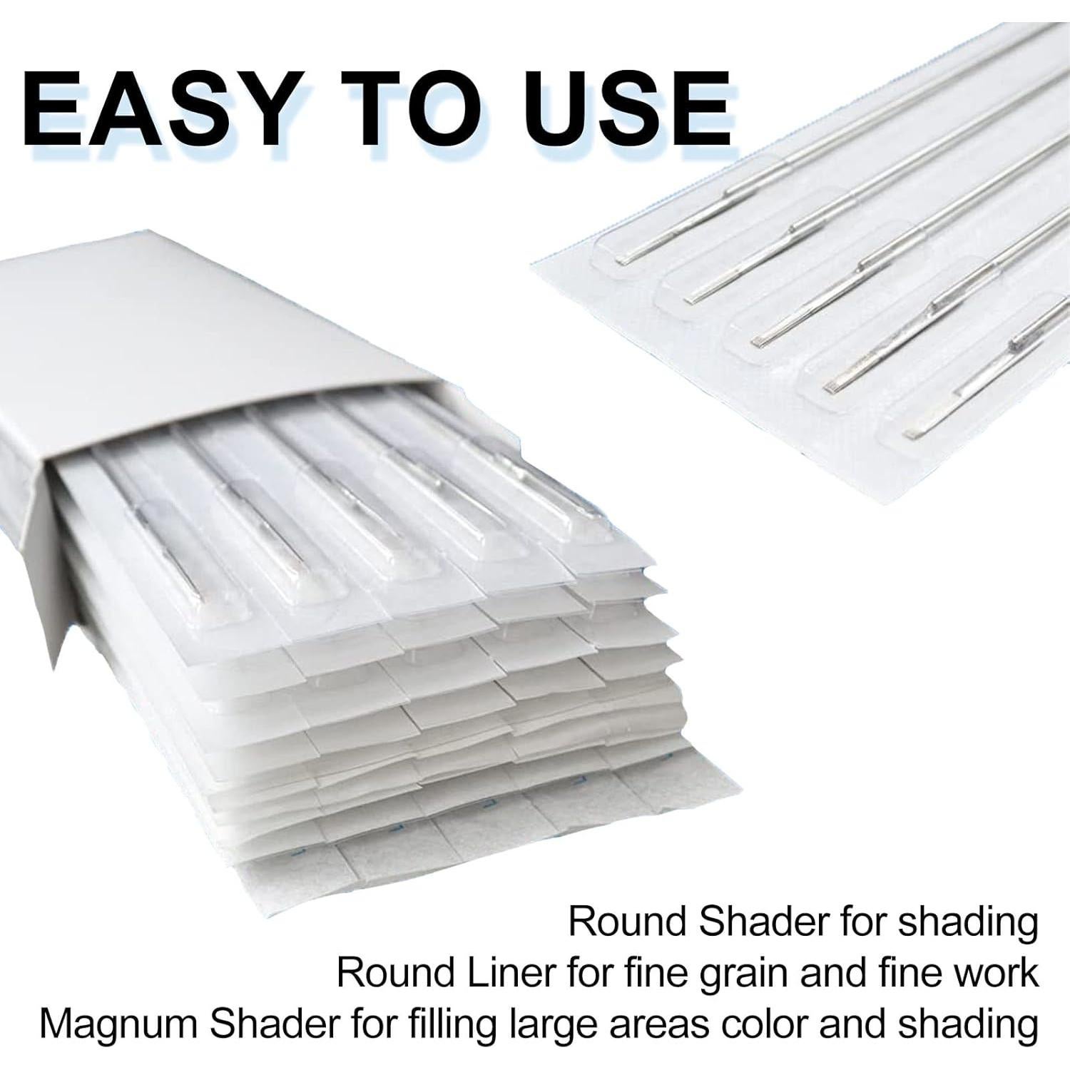 Agujas de Tatuaje TONBAO 50pcs Mezcladas Liner y Shader