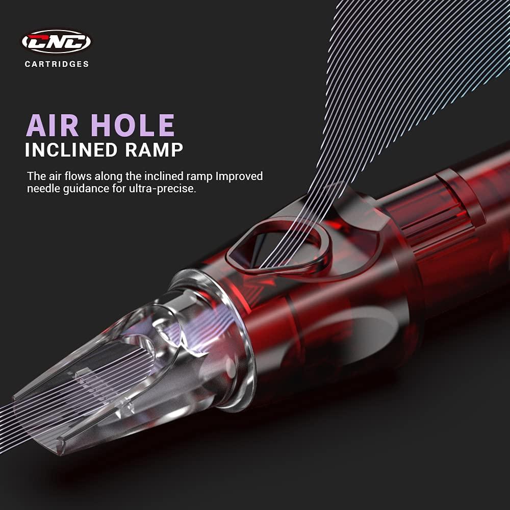 Cartucho de Agujas de Tatuaje CNC 5RL 20 Pcs Redondas con Membrana