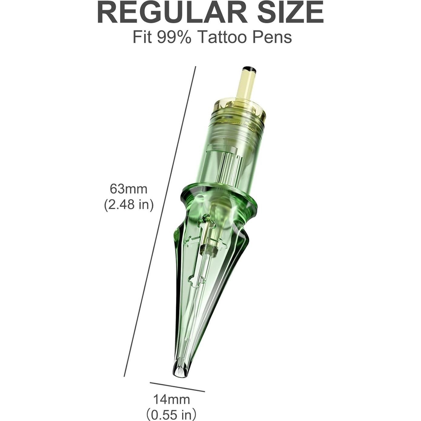 Agujas de Tatuaje Solong Pro 20Pcs Cartucho 1005RL