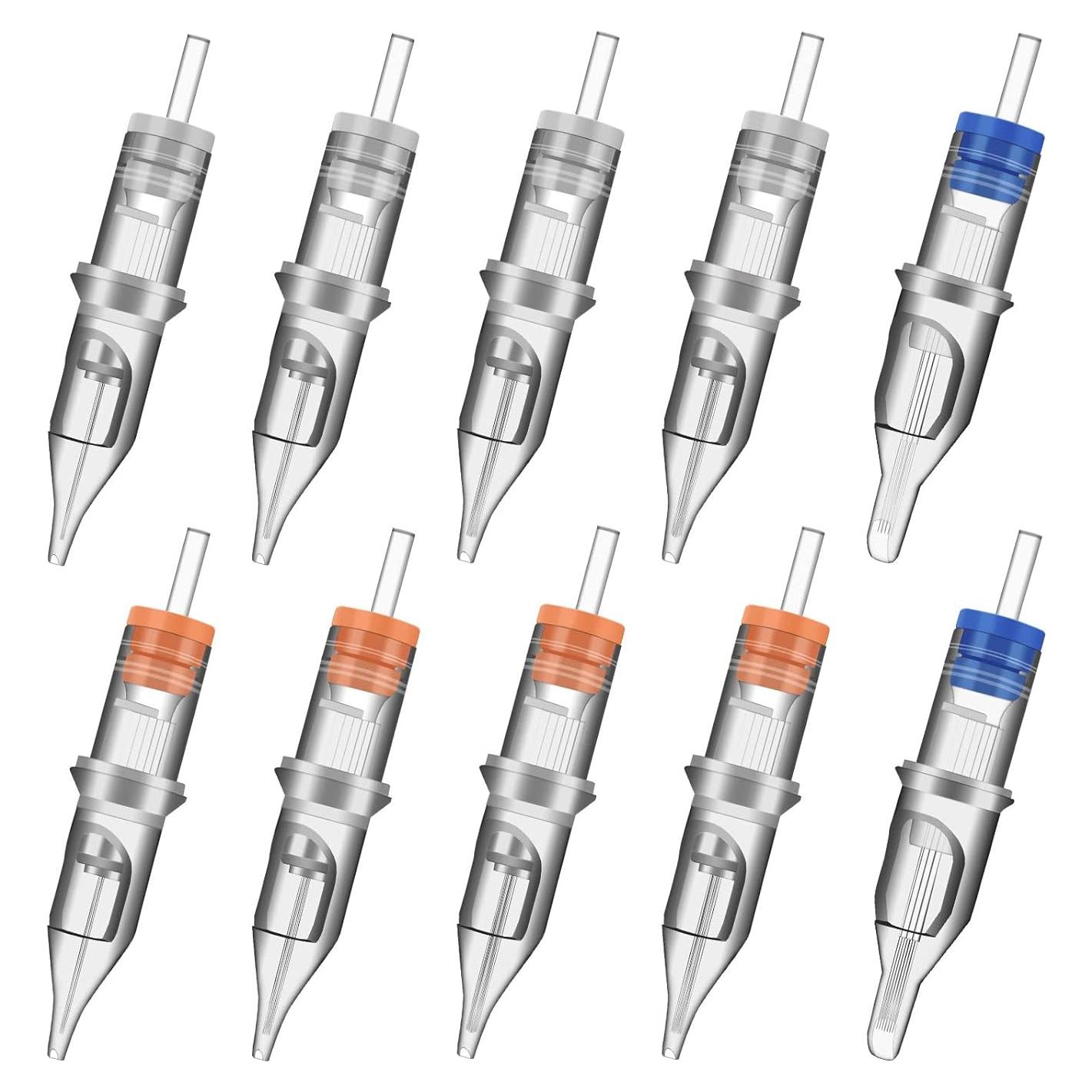 100 Agujas de Tatuaje Desechables ATOMUS 3RL 5RL 7RL 9RL