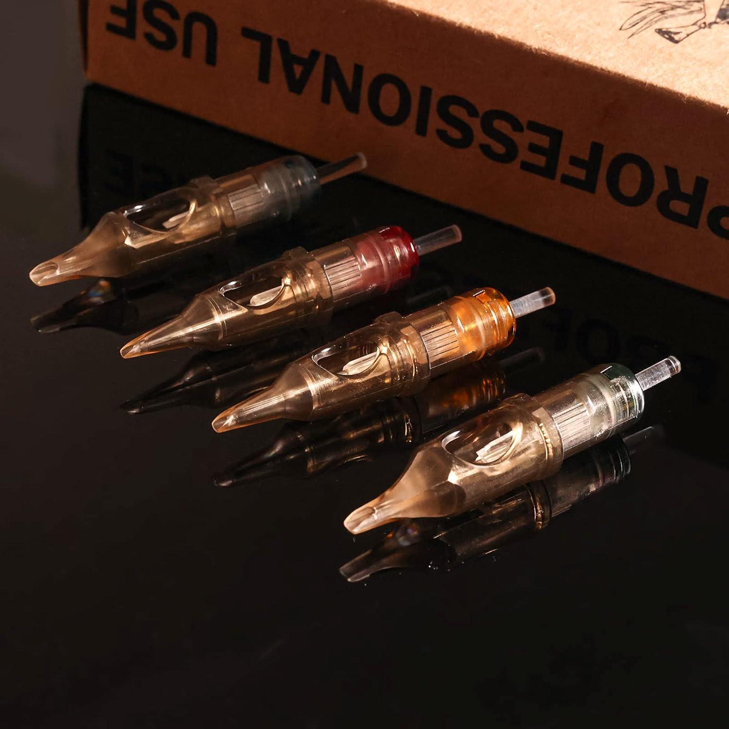 GAEA Agujas de Cartucho para Tatuaje 20Pcs 0.18mm Magnum