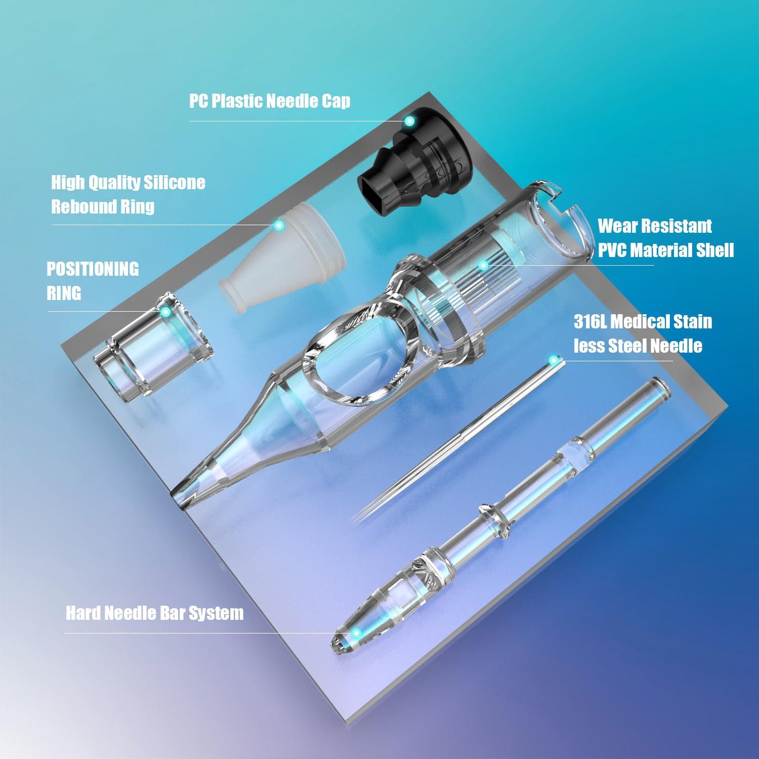 Cartuchos de Agujas de Tatuaje YILONG 50 Pcs Mixtos 3RL-11RM