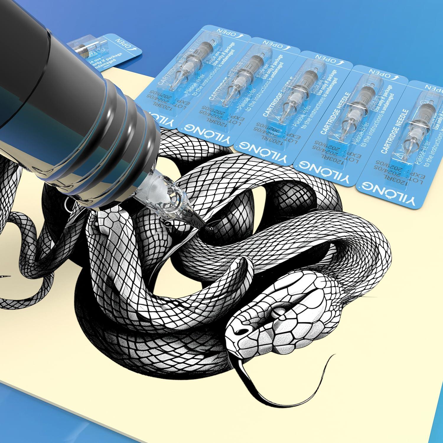 Cartuchos de Agujas de Tatuaje YILONG 50 Pcs Mixtos 3RL-11RM