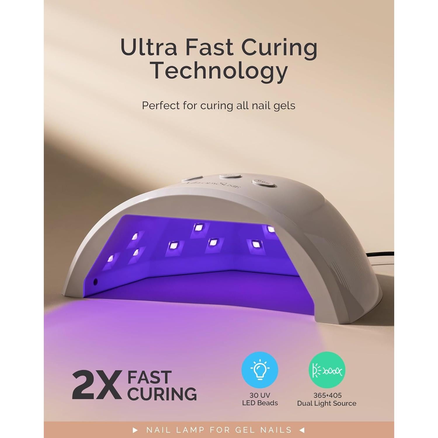 Lámpara UV para Uñas MelodySusie Plus30F 36W con Sensor