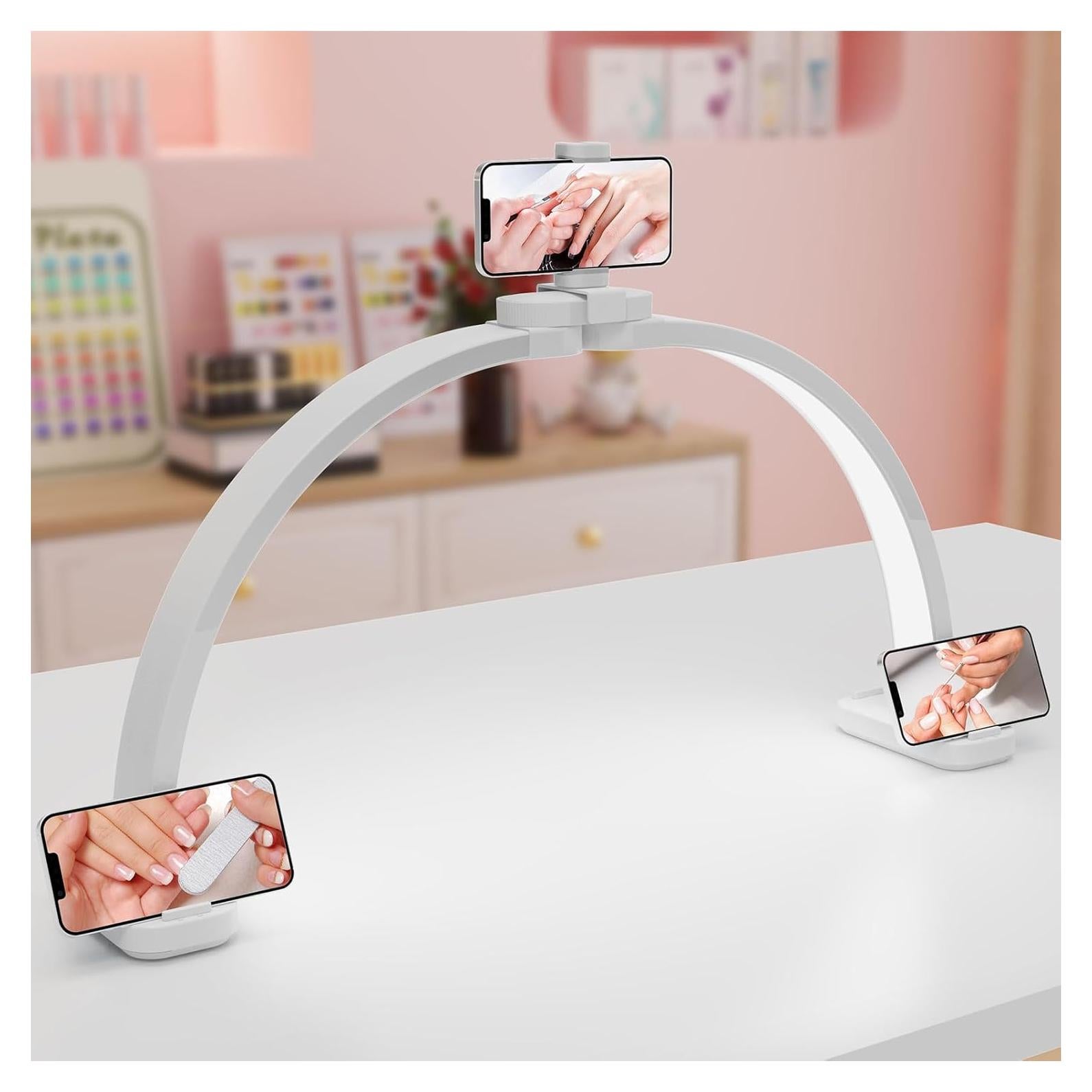 Lámpara de Escritorio Semlos F-800A Plegable para Uñas 79cm