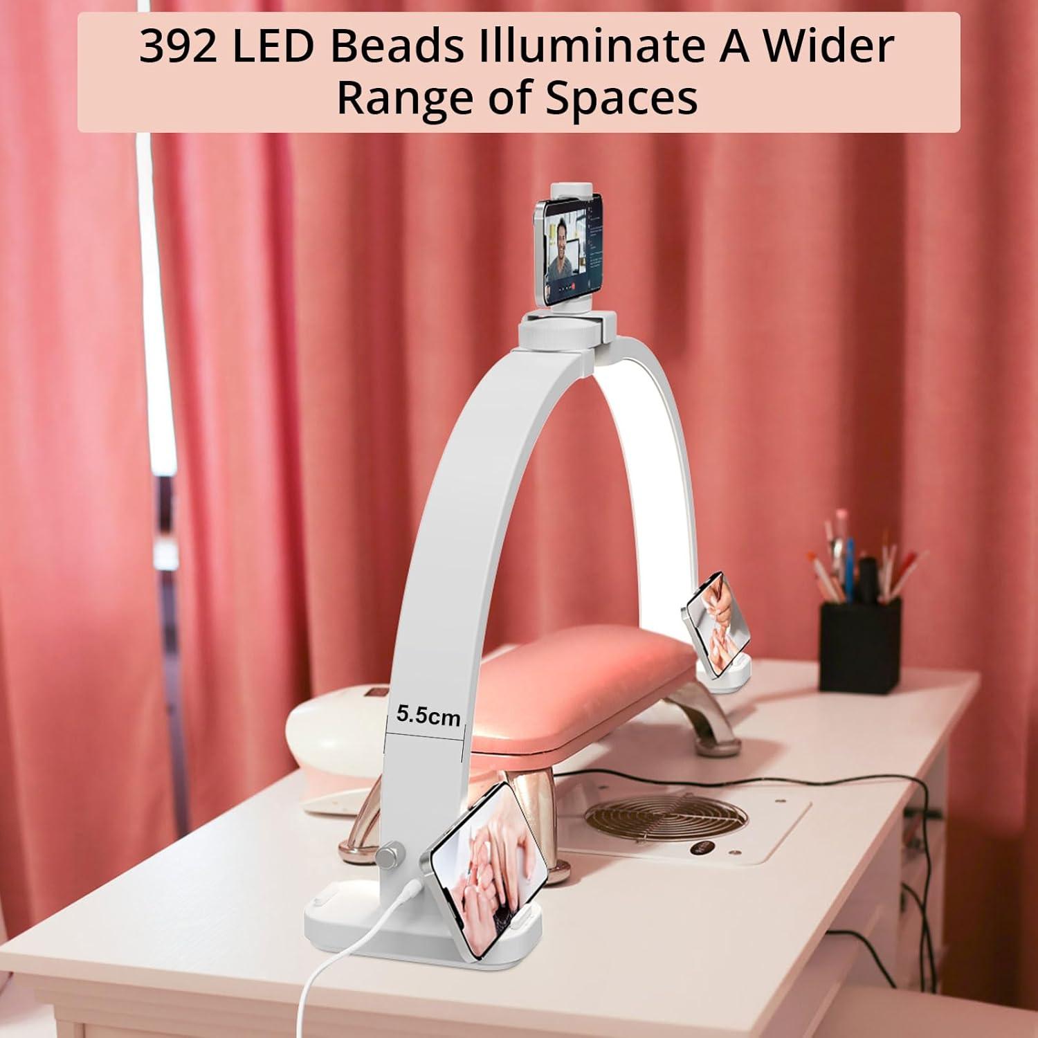 Lámpara de Escritorio Semlos F-800A Plegable para Uñas 79cm