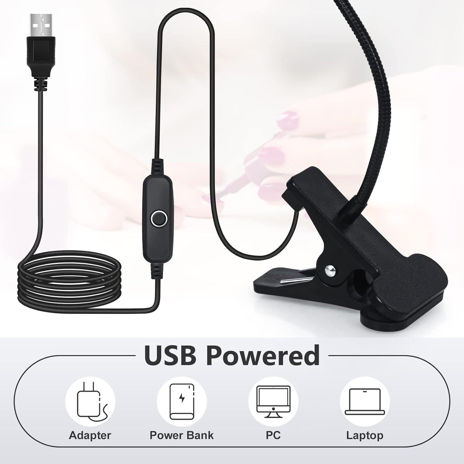 Lámpara UV Geisofu con Brazo Flexible y 4 Niveles de Luz