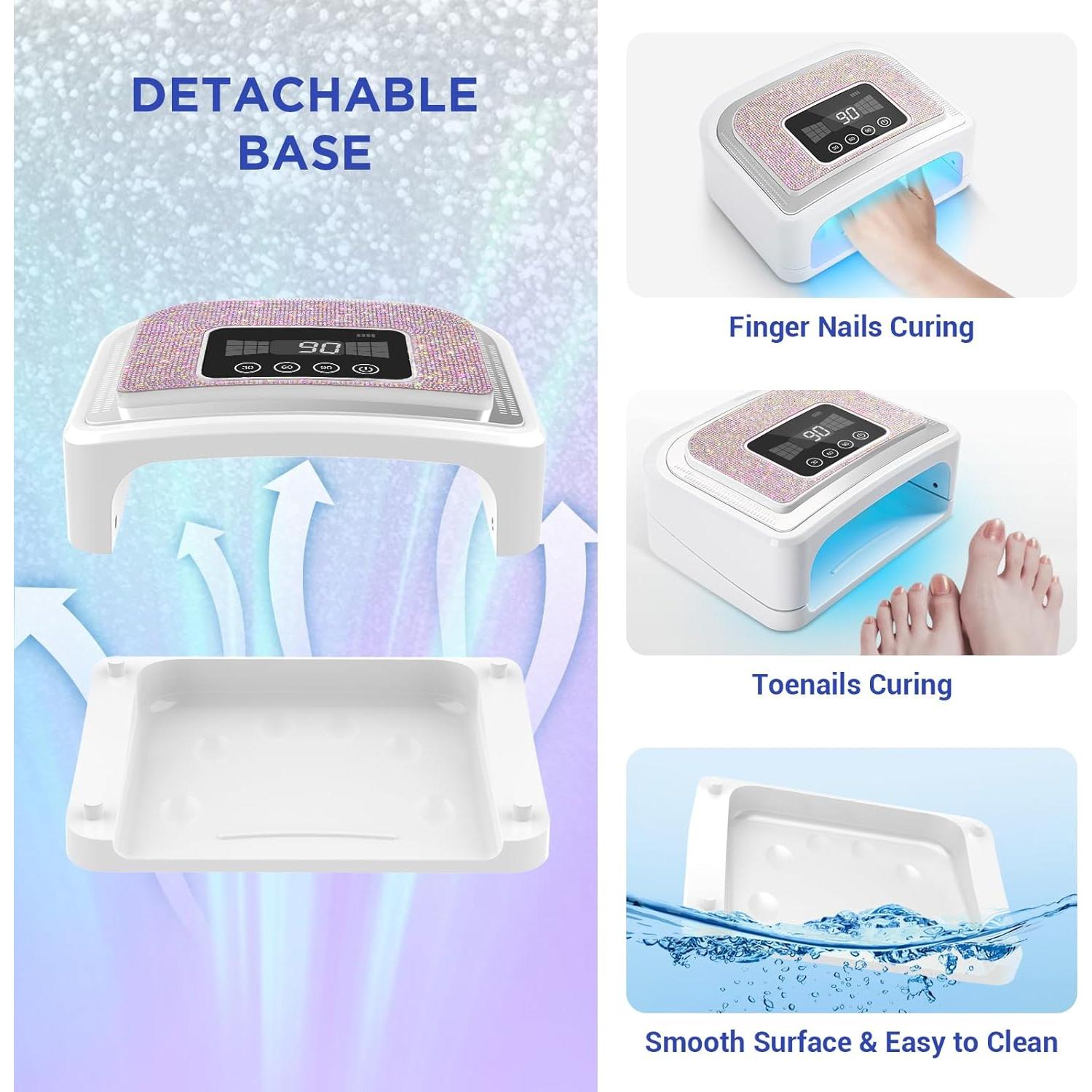 Lámpara UV LED Inalámbrica Aedavey para Uñas de Gel