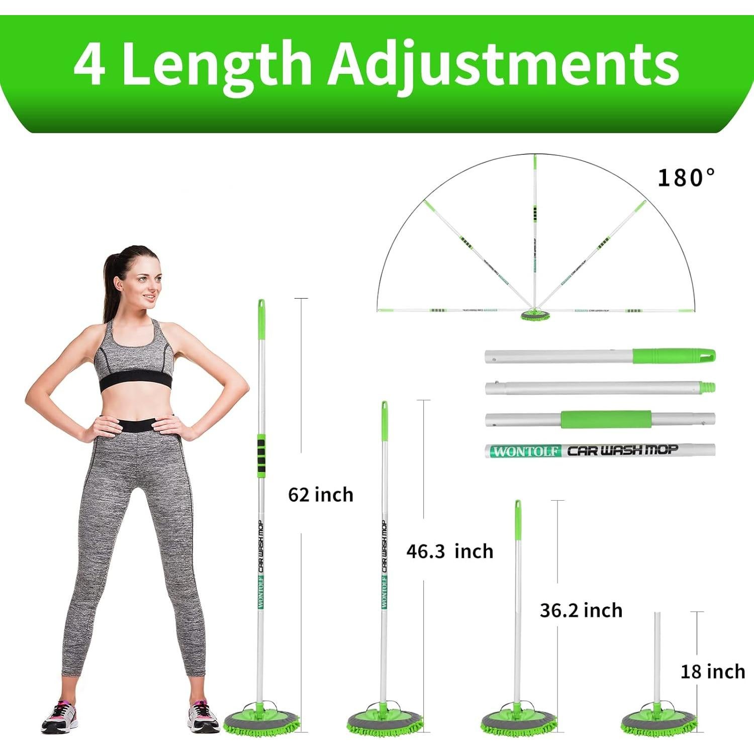 Kit de Limpieza de Autos Wontolf - Cepillo 157 cm Microfibra
