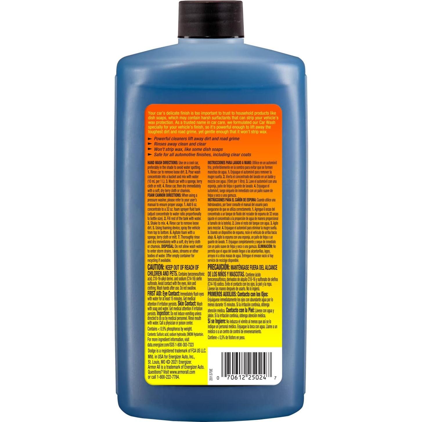 Jabón para Lavado de Autos Armor All 710 ml Espumoso