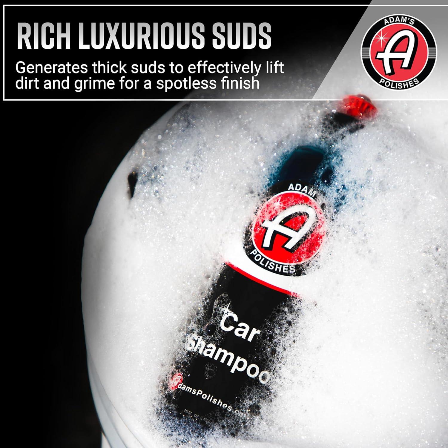 Champú para Autos Adam's 473 ml - Biodegradable y Neutro pH